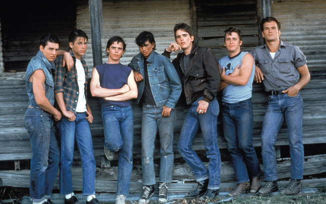 The cast of The Outsiders