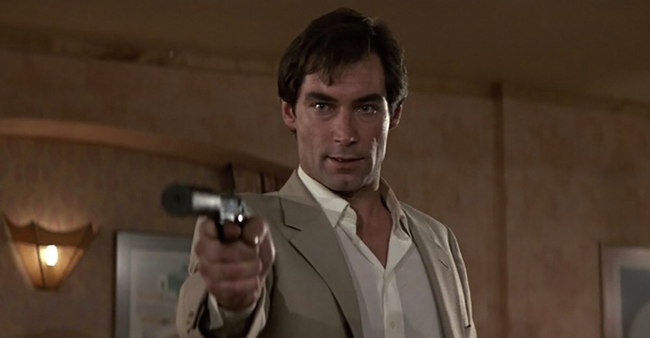 Timothy Dalton in The Living Daylights