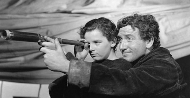 Freddie Bartholomew & Spencer Tracy in Captains Courageous