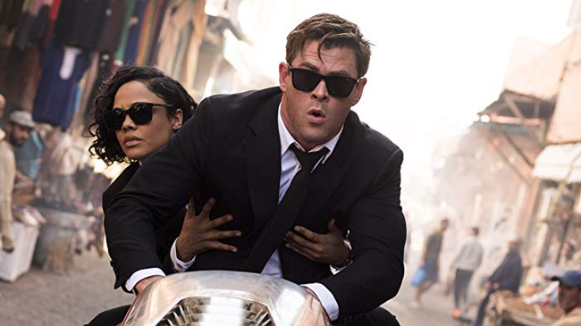 Tessa Thompson & Chris Hemsworth in Men In Black: International