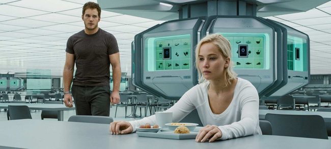 Chris Pratt & Jennifer Lawrence in Passengers