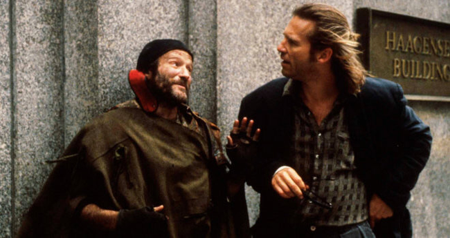 Robin Williams & Jeff Bridges in The Fisher King