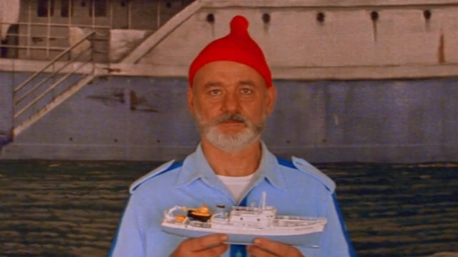 Bill Murray in The Life Aquatic with Steve Zissou