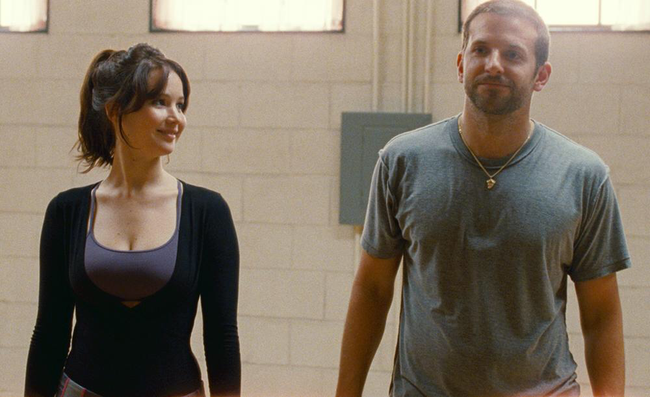 Jennifer Lawrence & Bradley Cooper in Silver Linings Playbook