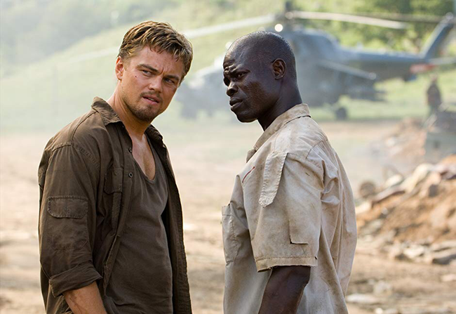 Leonardo DiCaprio & Djimon Hounsou in Blood Diamond