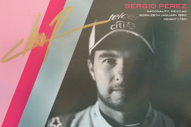 Autograph Sergio Perez Autogramm