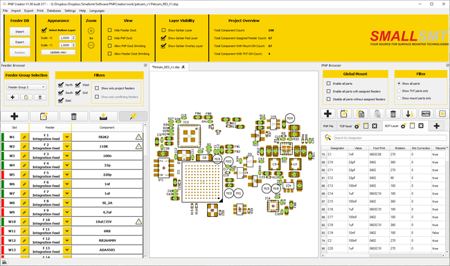 SMALLSMT PNP-Creator PNP Job preparation software