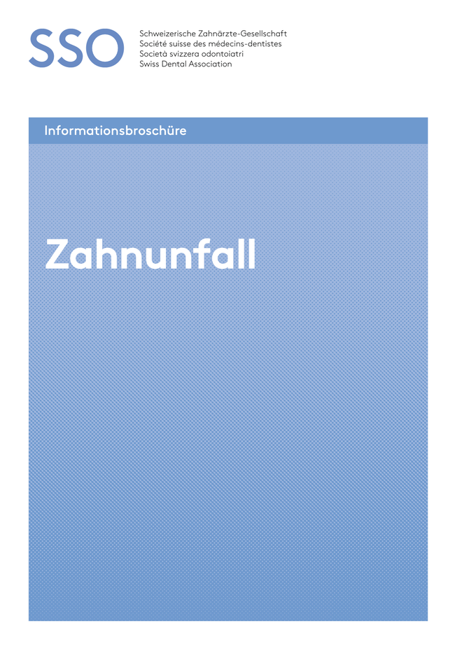 Illustration zum Merkblatt Zahnunfall – Verhalten bei Zahnverletzungen