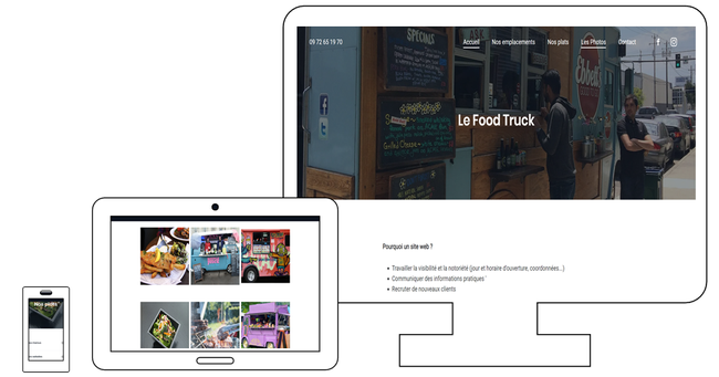 création site web pour Food truck