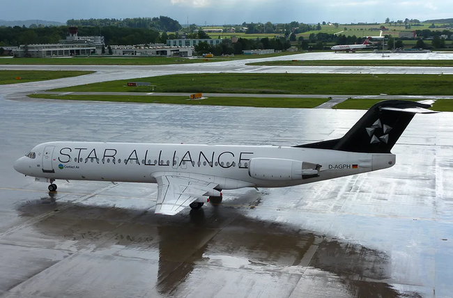 D-AGPH Fokker F100 11308  Tay 650-15  Contact Air 1990 @ Zurigo ZRH 08 2012 © Piti Spotter Club Verona