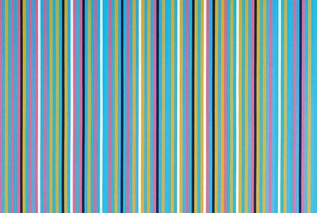 A real Bridget Riley painting (worth $thousands)