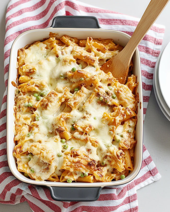 Rigatoni al forno, super vorzubereiten, vegetarisch oder vegan machbar