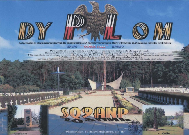 DYPLOM FORSOWANIE ODRY 1945