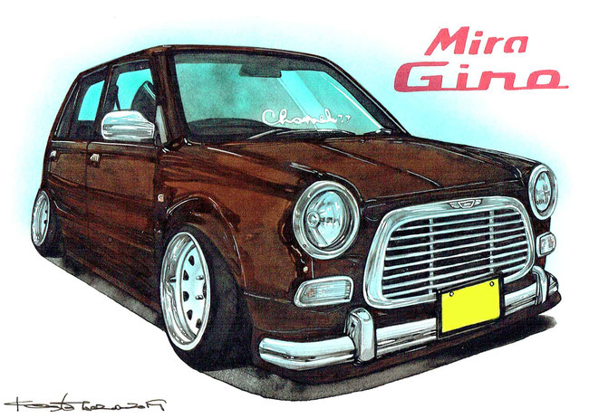 ミラジーノ車絵イラスト