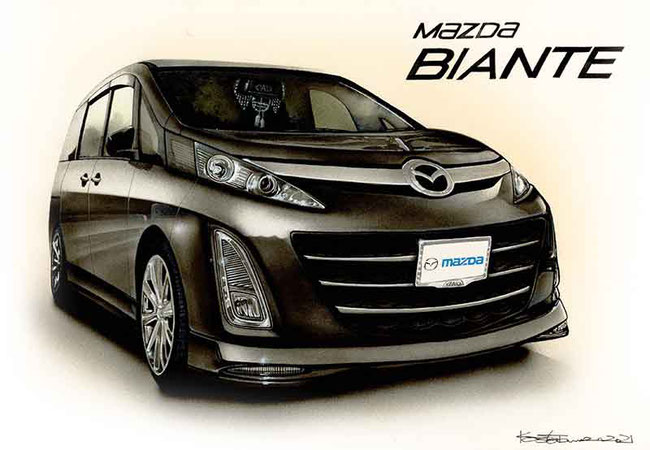 マツダビアンテのイラスト絵