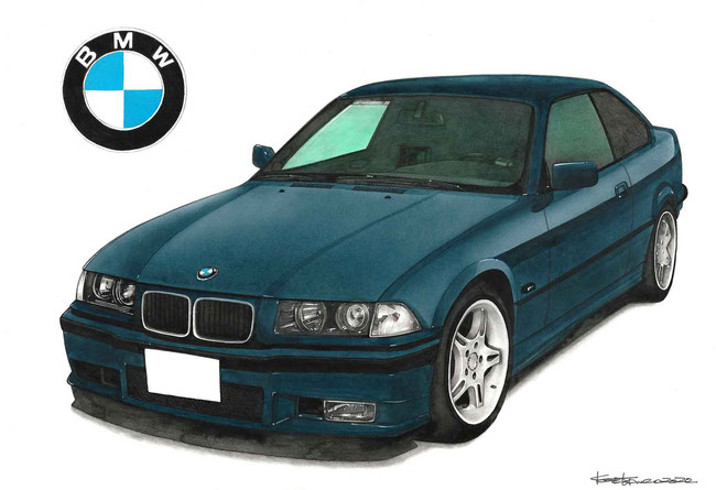 BMWのイラスト絵
