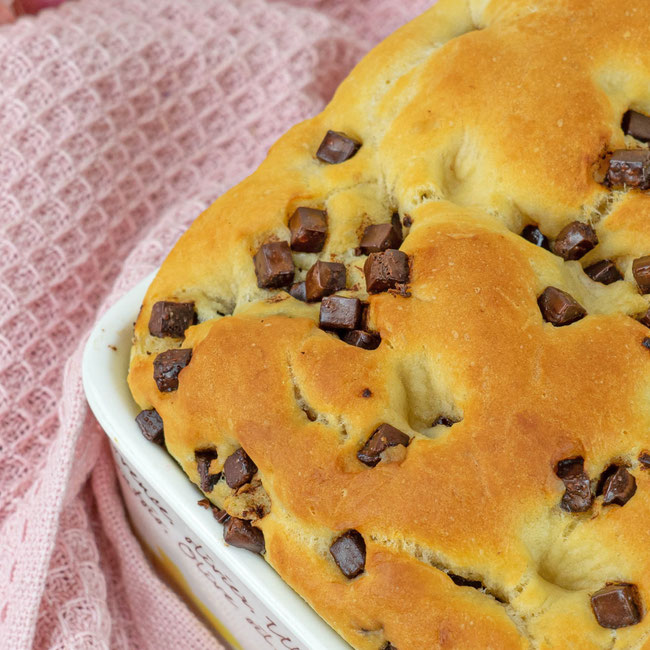Choco Chips Focaccia Vale's Food Blog