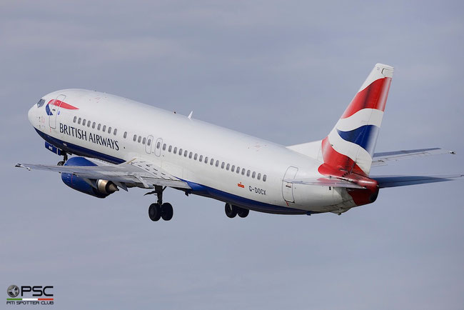 G-DOCX B737-436 25857/2451 British Airways © Marco Morbioli - Piti Spotter Club Verona 29.09.2015