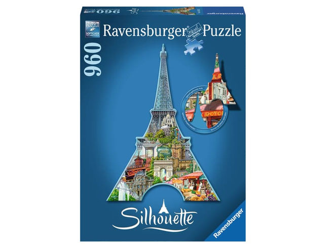 Bei der Bestellung im Onlineshop der-Wegweiser erhalten Sie das Ravensburger Paket 16152 "Silhouette Eiffel Tower", 960tlg.