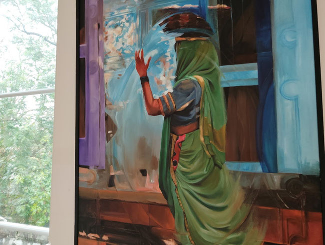 MAÏA   huile/toile  130 x 81 (expo)