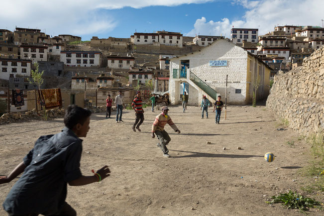 Kibber, Spiti, Fussball, Indien