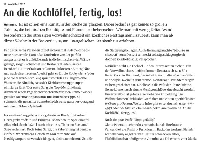 Artikel von Tanja Bamme (Schaufenster) vom 20.11.17