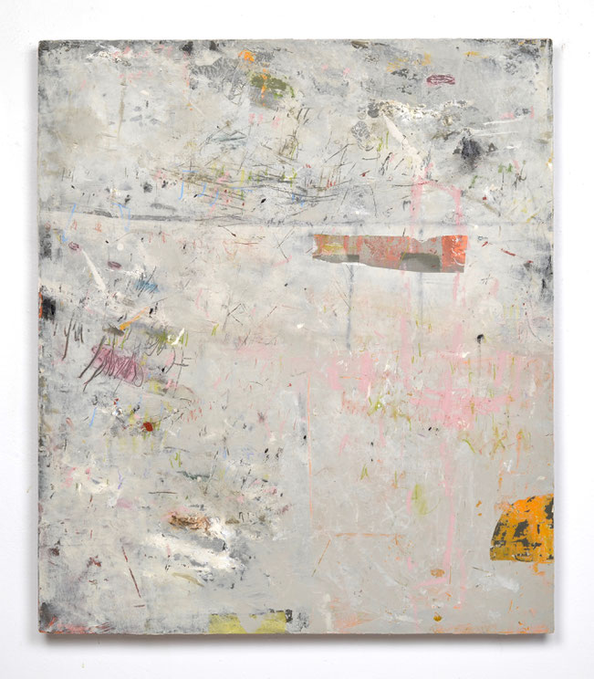 untitled, acrylic, drawing media & collage on 1/8" baltic birch, 30"x 26", 2021. NA