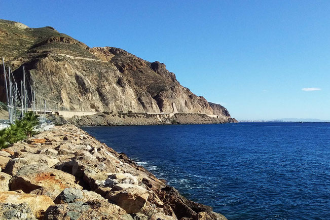 Sea cliffs east of Aguadulce