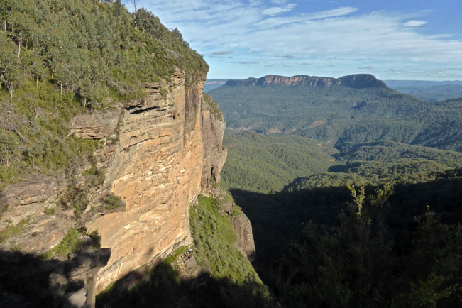 Solitary Mountain and sheer sandstone cliffs
