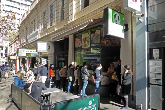 Lunch queue at Borek Bakery