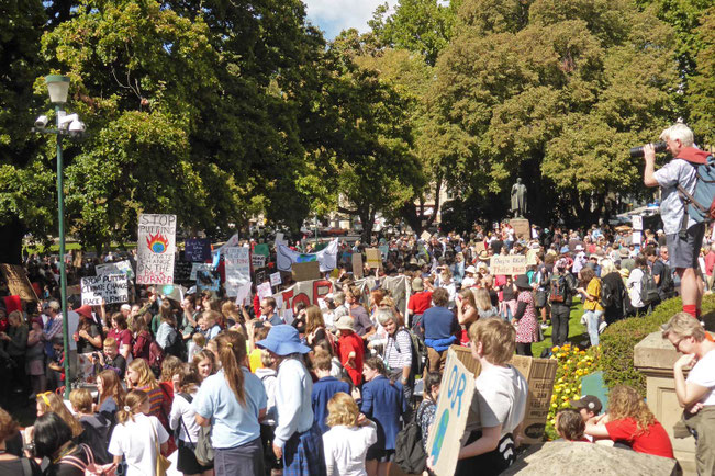 The street march sets out