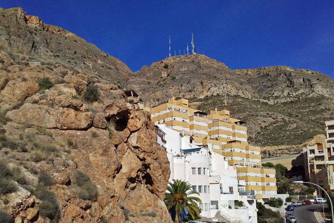 Mirador de las Antenas (lookout of the Antennas) above Aguadulce