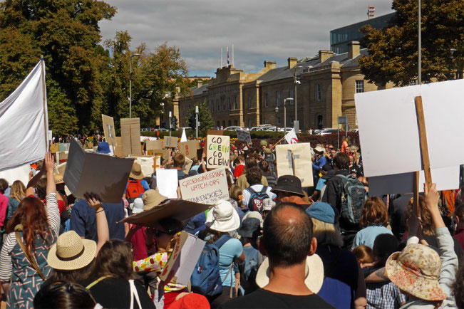 The Street march on Morrison Street