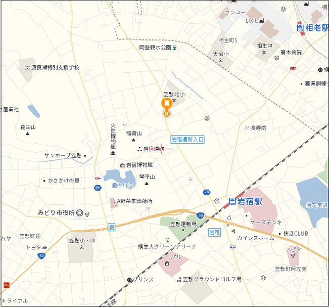 売土地　みどり市笠懸町阿左美3752　地図２