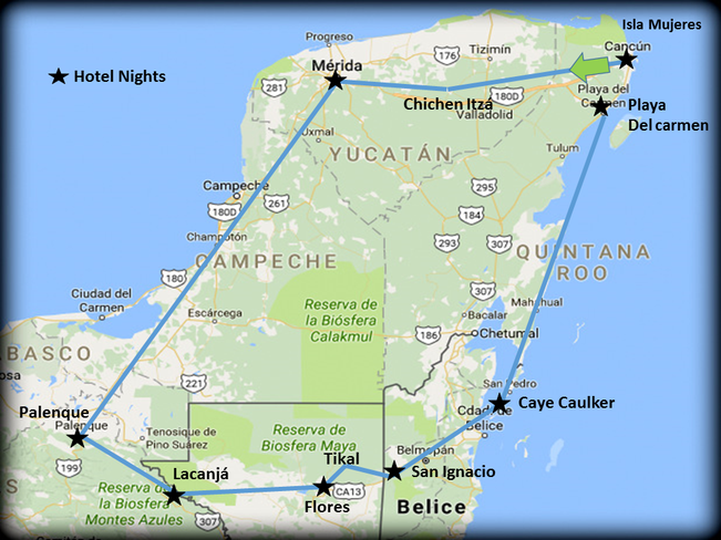 Itinerary: Yucatan Journey