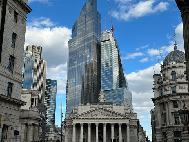 Photograph of buildings in the City of London