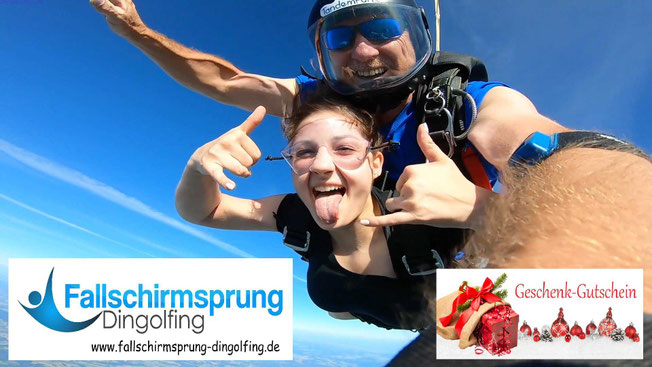 Fallschirmspringen Geschenk zu Weihnachten