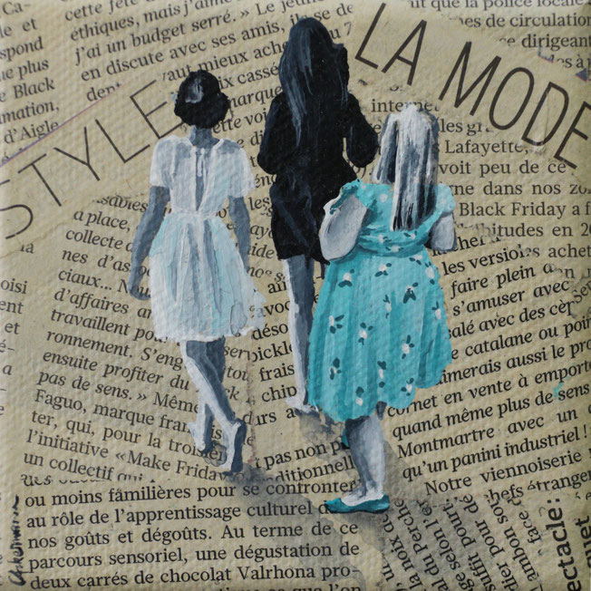Menschen 10 x 10 cm