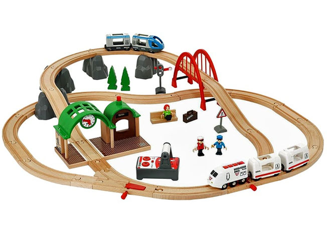 Im Paket Brio sind 44 Einzelteile enthalten.