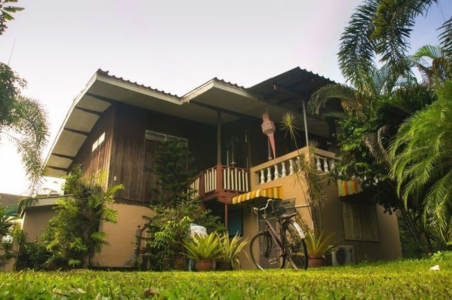 Side view with balcony