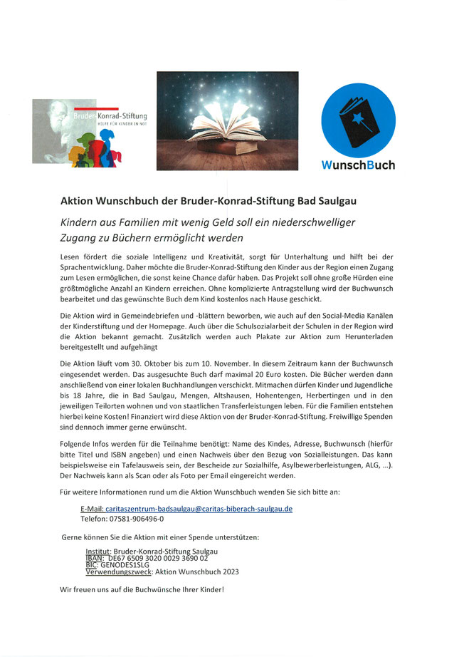 Aktion Wunschbuch