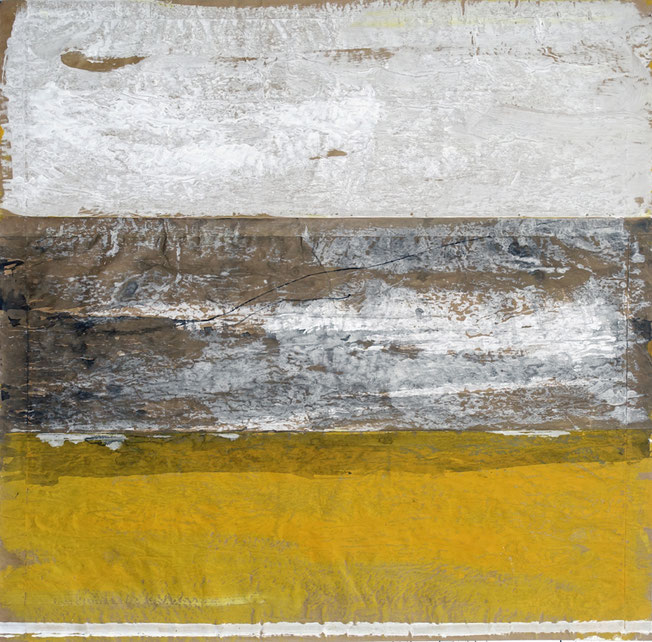"19-087" - Acrylique/krafts encollés, 150 x 150 cm, 2019