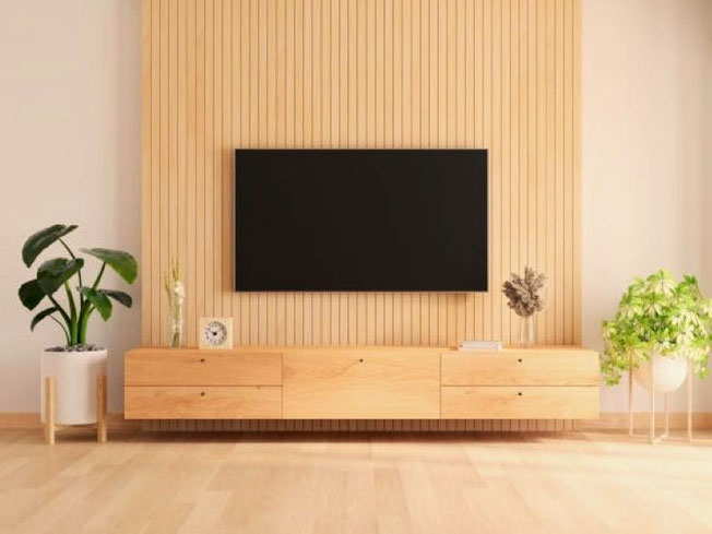 Sideboard mit Wohnwand in Eiche modern