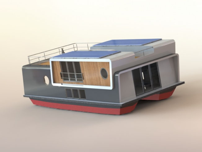 Autarkes Wohnen auf dem Wasser