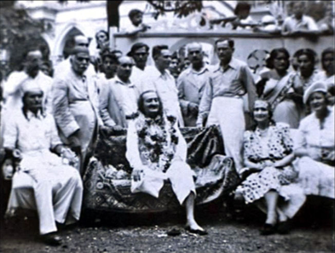 1940s - Surat, India : Norina is seated in the front next to Elizabeth Patterson