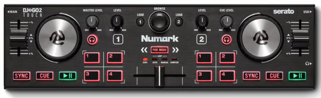 Numark DJ2GO2 Touch DJ-Controller für Anfänger