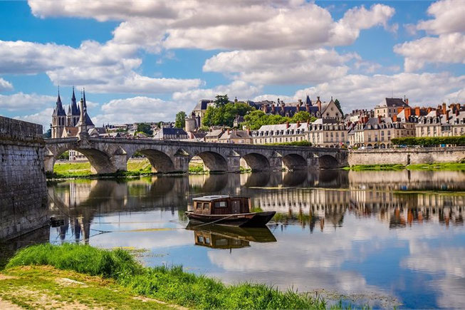 Blois an der Loire in Frankreich