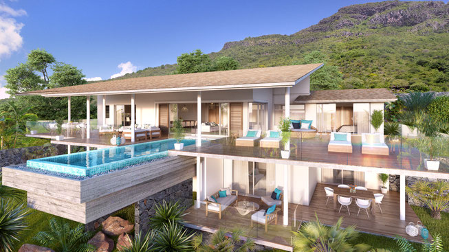 ACHAT PROPRIETE VUE MER OSIRIS VILLAS EN PDS RES by JINVESTY ILE MAURICE 