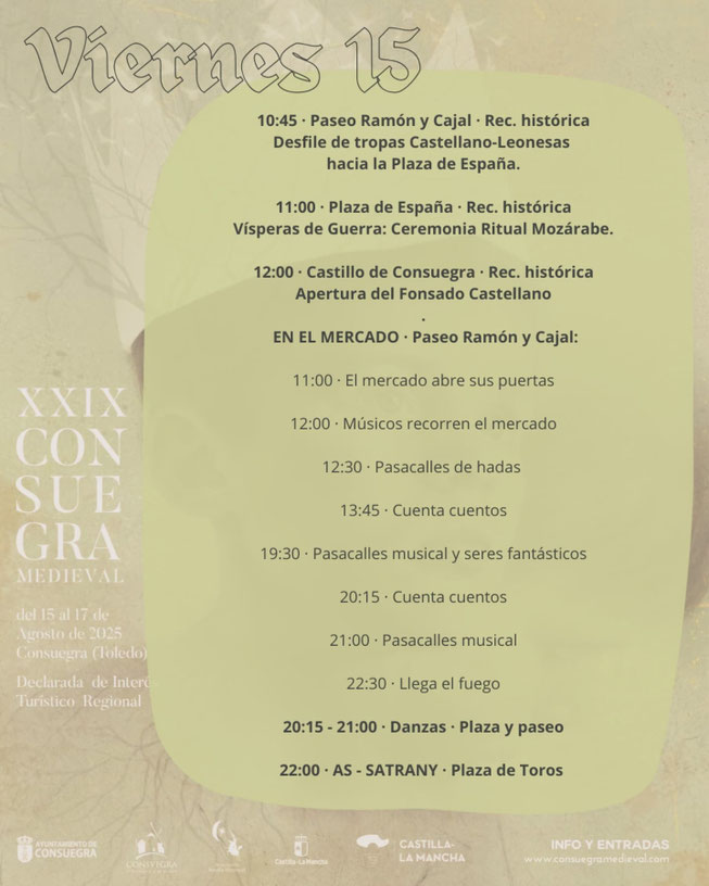 Programa del Consuegra Medieval