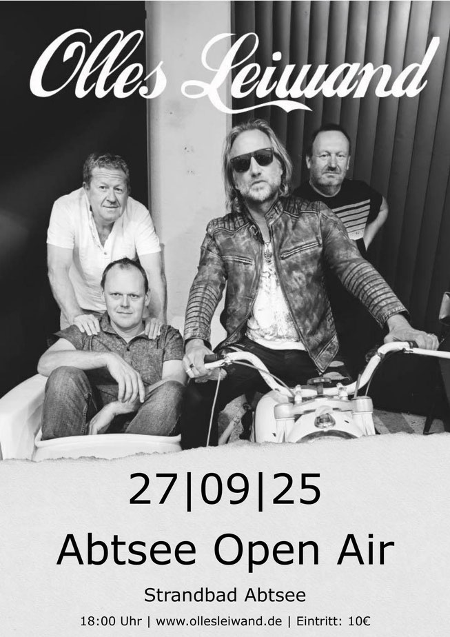 Olles Leiwand, die Liveband mit Austropop von Ambros, STS, Danzer und Fendrich